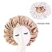 Produktbild Damen Big Size Beauty Print Satin Seidenhaube Neue extra große Satin gefütterte Motorhaube Sleep Night Cap Kopfbedeckung Motorhaubenhut -style3-Can Adjust