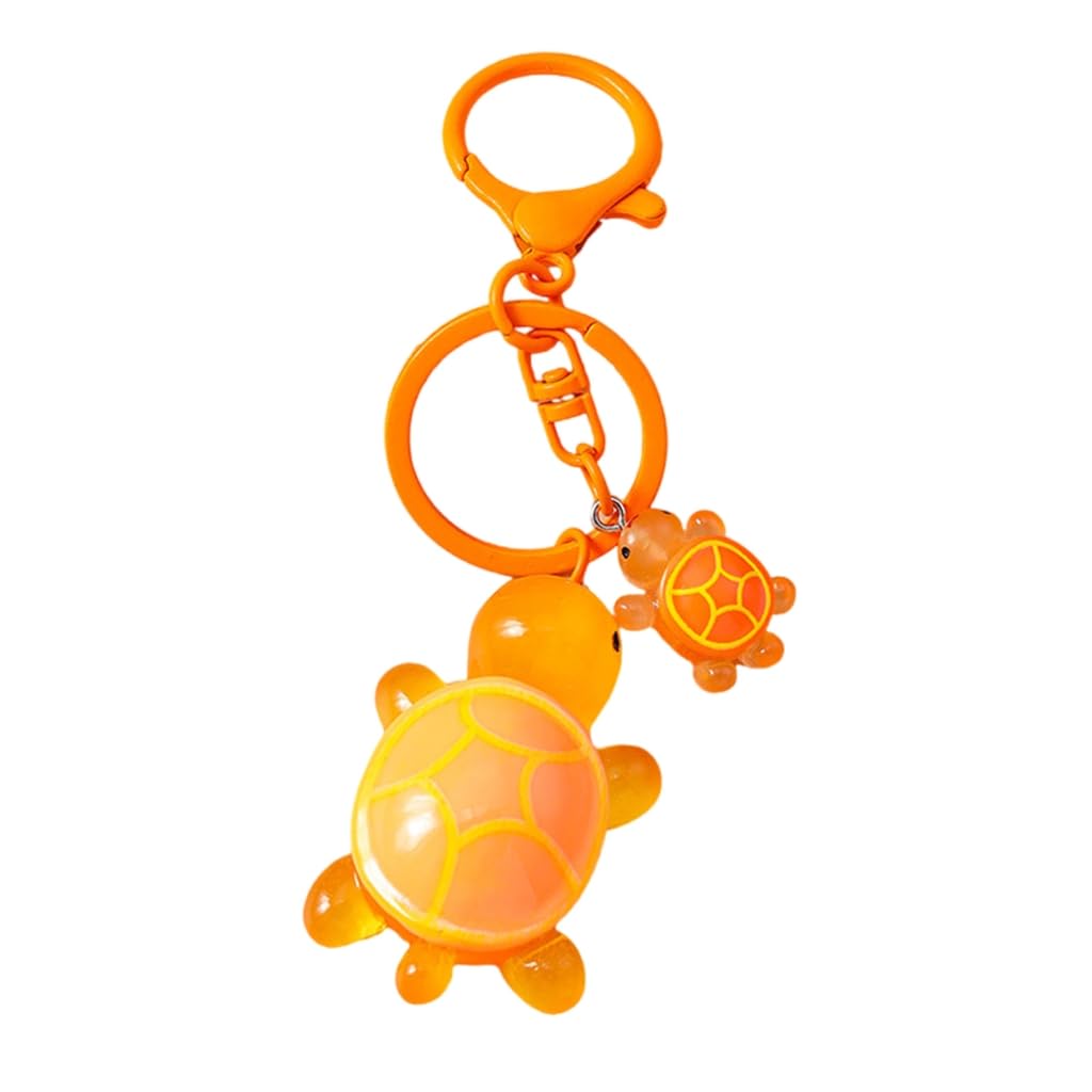 JAMNGHB Turtles Shaped Keychain Tortoise Charm for Keys and Bags Lightweight Animal Shape Keyring Pendant Purse Decoration