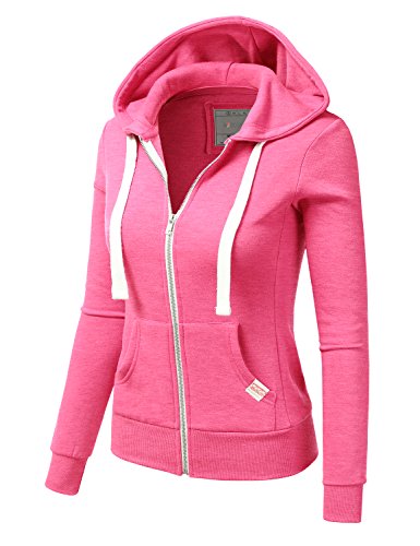 DOUBLJU Lightweight Thin Zip-Up Casual Hoodie Jackets for Womens with Plus Size