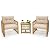Tangkula 3 Pieces Acacia Wood Patio Furniture Set, PE Wicker Bistro Set with Cushioned Chairs and Coffee Table, Outdoor Conversation Set for Porch, Deck, Balcony, Backyard (Beige)