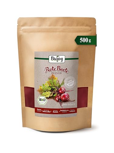 Biojoy Remolacha Roja en Polvo Ecológica (500 g), cruda, sin aditivos (Beta vulgaris)