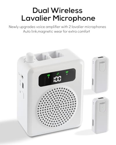 Image of Wireless Voice Amplifier for Teachers, Portable Microphone and Speaker