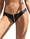 ohmydear PU Leder String Tanga für Frauen mit Reißverschluss Wetlook Slip Damen Sexy Unterwäsche Große Größen Rückennetz Low Waist Unterhosen T-Back Erotische Höschen