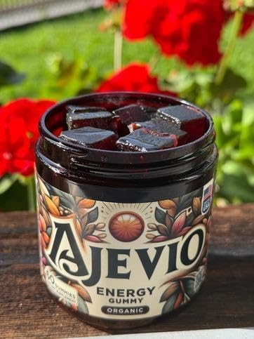 Miniatura 5 de Gomitas energéticas, sin gluten, cafeína a base de plantas, Cordyceps orgánicos y hongos melena de león, té verde, vitaminas B, veganas, sin gluten,