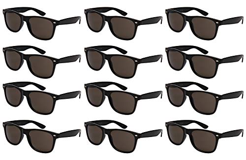 Classic Vintage Horn Rimmed Sunglasses For Men Women 12-Pack