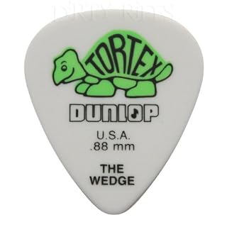 Dunlop pitch Wedge Lot de 12 médiators/plectres 0,88 mm Vert dans une boîte de rangement pratique - Les Beatles, Paul McCartney, John Lennon, RIngo Starr, George Harrison