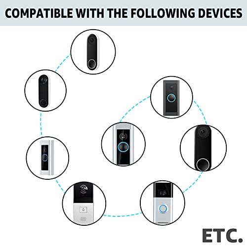 19.7 Ft Extension Cabel Video Doorbell Power 18V500Ma Transformer, Ac110-120V To Ac18V Doorbell Adapter, Compatible With Smart Video Doorbells, White #TOP2