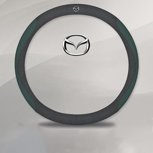 MYRFCSA Car Steering Wheel Covers, for Mazda CX-3 CX-5 CX-30 CX3 CX30 CX5 2015-2022 2023 Soft Breathable and Anti-Slip Car Accessory Steering Wheel Protector Cover,B