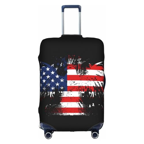 Travel Luggage Cover America Flag Fashion Washable Baggage Suitcase Protector Fit For Luggage Medium