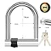 Colaxi Bike U Shape Lock Motorcycle Lock Dustproof Sturdy Stainless Steel Security Heavy Duty Waterproof Portable Bike Accessories, with 3 Keys