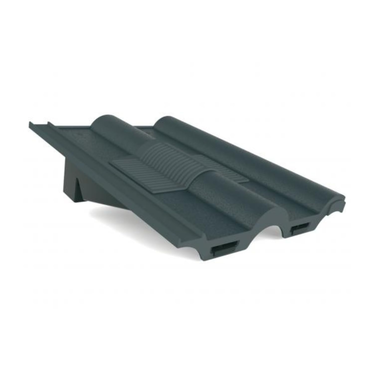 Manthorpe Slate Grey Double Roman Tile Vent for Concrete Tile Roofs