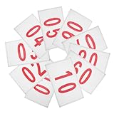 SUPVOX 10pcs Running Bibs Tearproof Numbers for Competitions Lightweight Race Tags for Marathons and Athletic Events Large Readable Digits