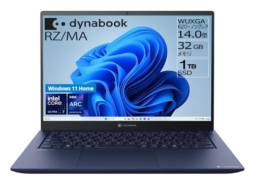 dynabook �m�[�g�p�\�R�� RZ/MA (1kg���� Core Ultra�v���Z�b�T�[/Core Ultra 7 155H/14.0�^ WUXGA(16:10)/Windows 11 Home/32GB/1TB SSD/�_�[�N�e�b�N�u���[)Web���f