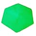 WESTLINK Hexagon Rug Pad Mat  for Kids Playhouse Play Tent Soft Coral (Green)
