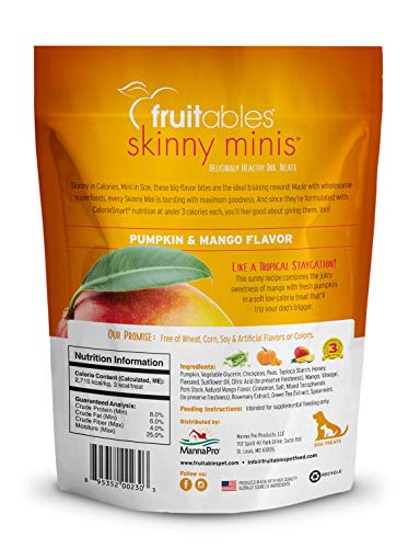 Fruitables Pumpkin & Mango Skinny Mini Dog Treats 5-Ounce By Fruitables #TOP24