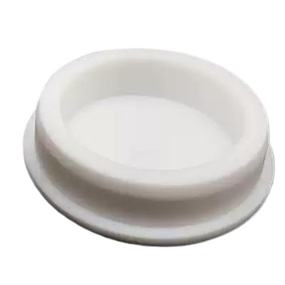 Hollow Round Hole Plugs, Lightweight Silicone Rubber Seal Stoppers for Mechanical Apparatus 2 Pieces(White,30.3mm)