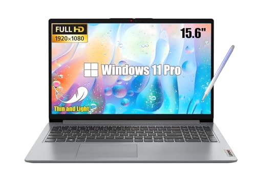 Lenovo IdeaPad - Laptop táctil FHD 1080p de 15.6 pulgadas, Intel Core i3-1215U, 24 GB de RAM, SSD PCIe de 1 TB, Wi-Fi 6, cámara web, lápiz capacitivo, gris nube, Windows 11 Pro