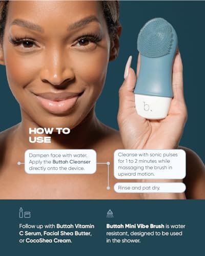 buttah. by Dorion Renaud Buttah Skin By Dorion Renaud Buttah Mini Vibe Escova de Limpeza com Suporte