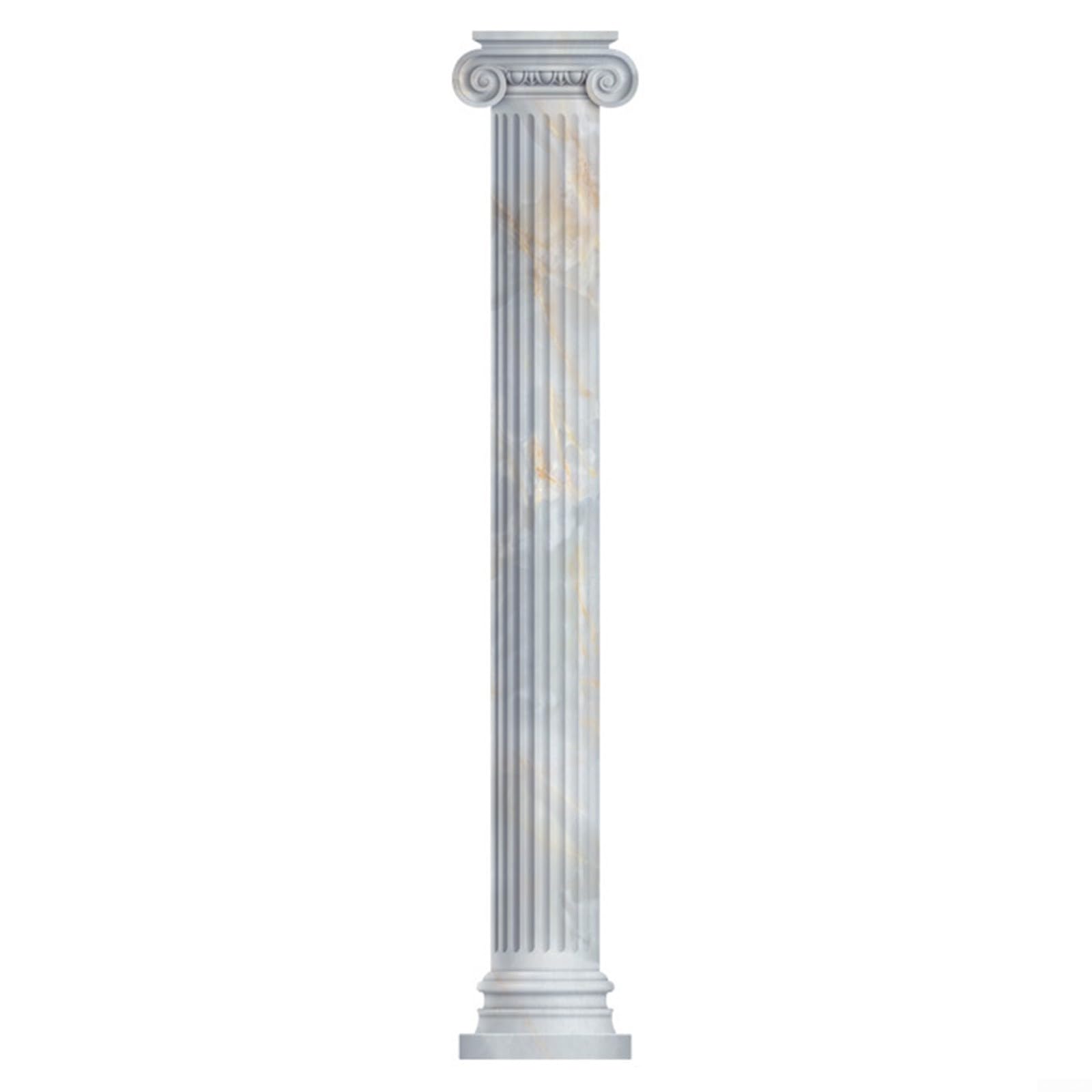 Autocollant mural 3D colonne romaine amovible pour masquer un mur abîmé
