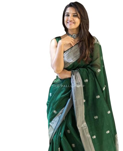 Image of Avantika Fashion Women's Classy Kanjivaram Soft Lichi Silk Banarasi Saree With Blouse Piece