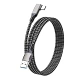 LpoieJun USB-Cケーブル 3m USB-A to Type-C L字 10Gbps PD 60W 超高速充電 タイプc ケーブル3m スマホ/タブレット/ゲーム機対応 ガンカラー（最新型)