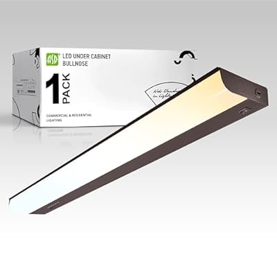 ASD 24 Inch Hardwired LED Under Cabinet Light, On/Off & 5CCT Switch 2700K-5000K, 12W 1051LM CRI90+, Direct Wire Low Profile Linkable Fixture, Dimmable Under Counter Kitchen Lighting, Bronze, UL