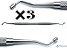 3Ã— Dental Smooth Plugger 2.8mm/3.1mm Composite Plastic Amalgam Filling Restorative Root Canal Instruments