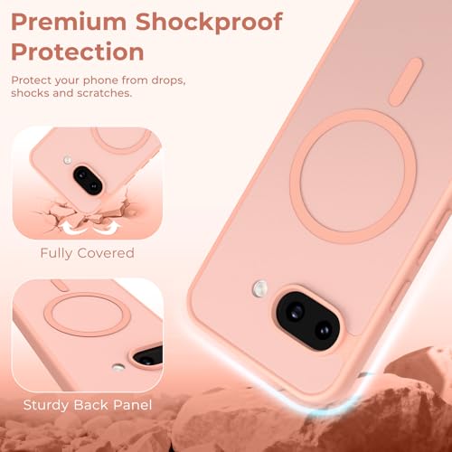 Coque mate translucide pour Google Pixel 9A antichoc rose - 7