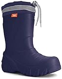  demar. Eva federleichte Kinder Gummistiefel mit Stulpe gefüttert Mammut-S (28/29, dunkelblau)