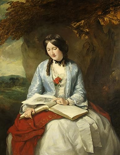 Affiche d'art Portrait de Mme Livesay par Francis Grant tableau de qualité 60x90cm