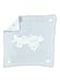 Barefoot Dreams CozyChic Scalloped Baby Receiving Blanket - Blue & White 30x 32