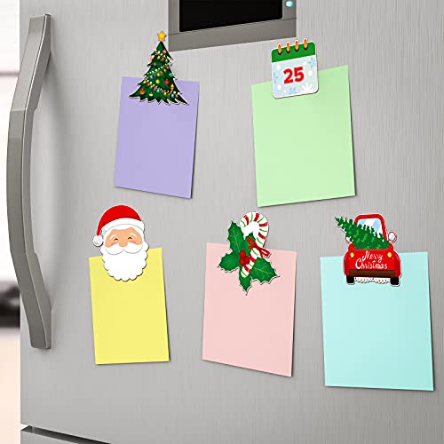 12 Pieces Christmas Thanksgiving Refrigerator Magnets Fall Magnets Autumn Holiday Magnets For Locker Fridge Home School Decor (Santa Style) #TOP4