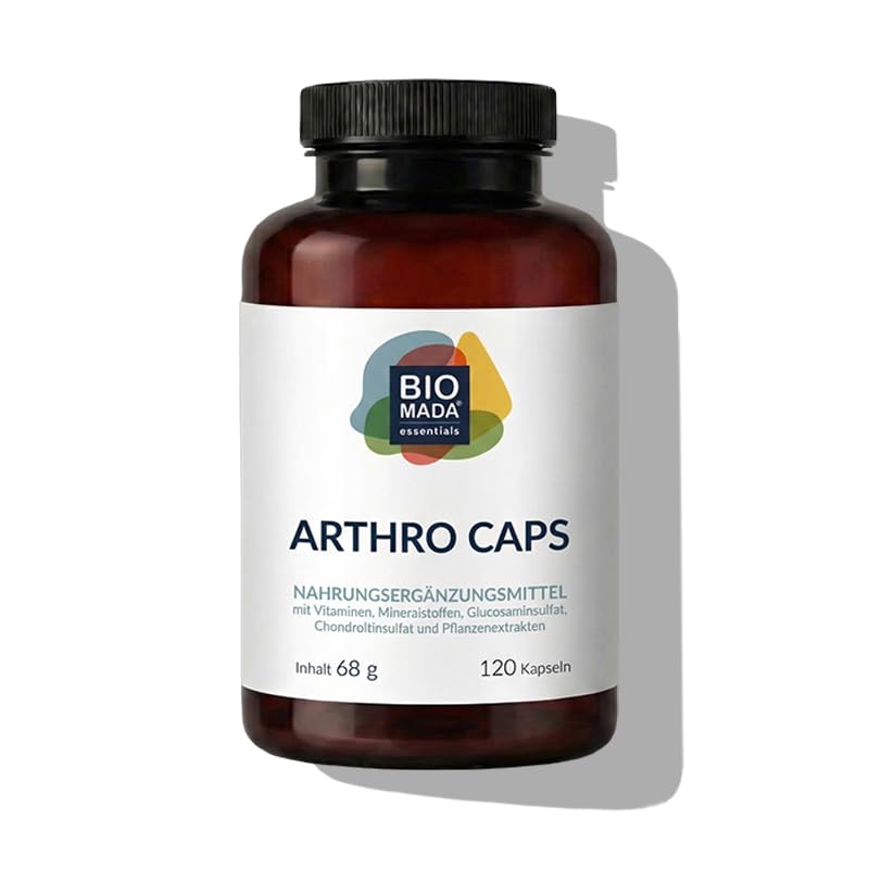 Arthro Caps - 120 Kapseln - Mikronährstoffe für Knorpelbildung, Knorpelfunktion und Bindegewebsbildung mit Glucosamin, Chondroitin und Hyaluronsäure - Vegetarisch, Glutenfrei, Laktosefrei