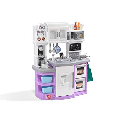 Step2 Great Gourmet Kitchen | Durable Kids Kitchen Playset with Lights & Sounds | Purple Plastic Play Kitchen