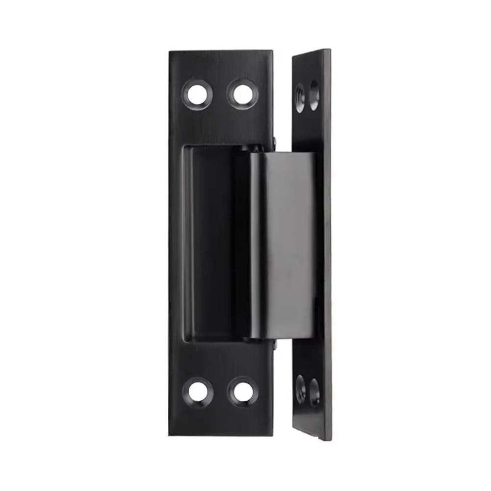 Charnière dissimulée noire 5 pouces acier inoxydable pour porte bois invisible