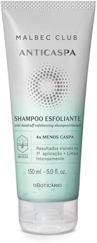 O BOTICARIO MALBEC CLUB SHAMPOO ESFOLIANTE ANTICASPA 150ml