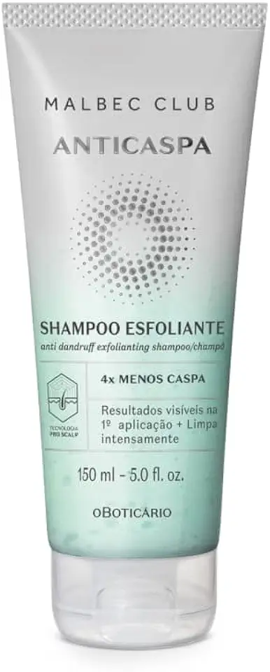 O BOTICARIO MALBEC CLUB SHAMPOO ESFOLIANTE ANTICASPA 150ml