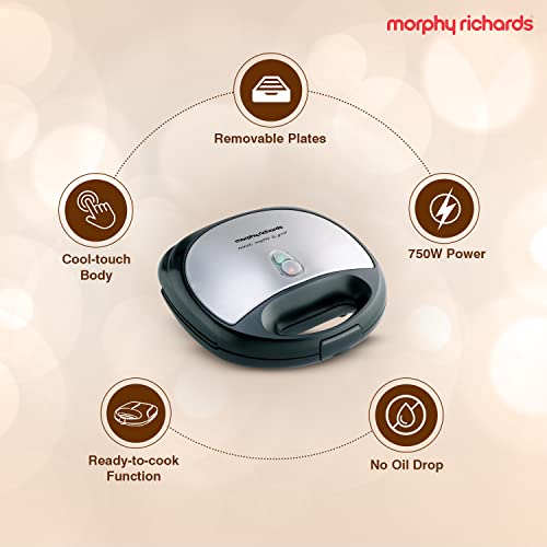 Compare Morphy Richards SM3006 750 Watt 3in1 Interchangeable Toaster, Griller & Waffle