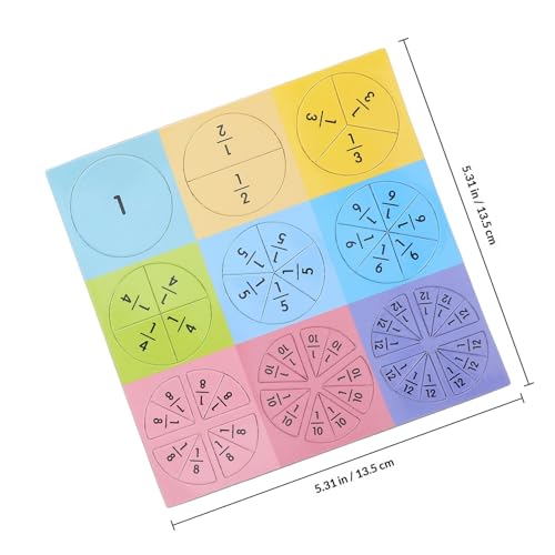 Fracciones magnéticas didácticas para aprender matemáticas interactuando en la pizarra escolar 2
