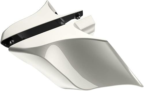 Miniatura 105 de Advanblack Barracuda - Cubiertas laterales estiradas plateadas (brillantes), paneles extendidos para Harley Touring Street Glide Road Glide Electra