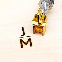 Custom Design Wood Branding Iron,Simple Initials Design,Durable Leather Branding Iron Stamp,Flame Heated Stamp