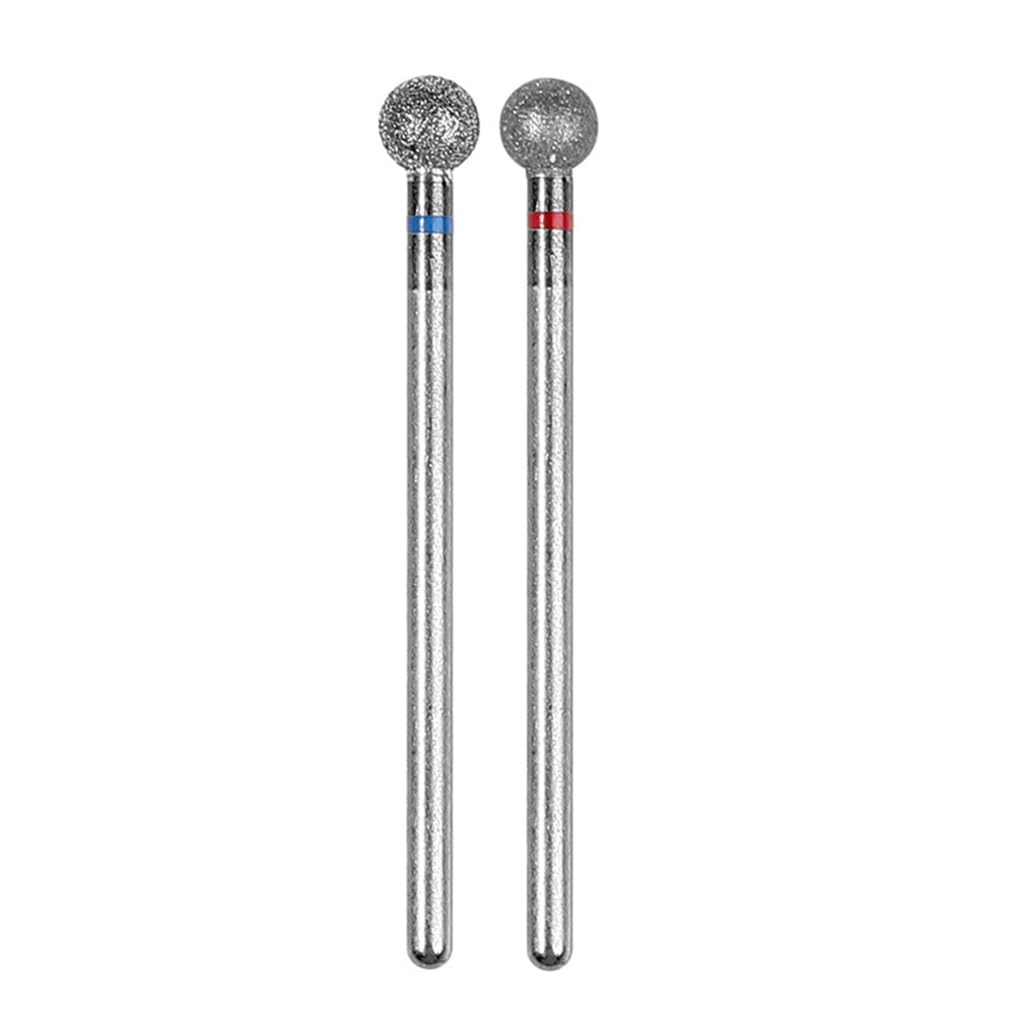 GMBYLBY 2pcs 5mm Round Nails Drill Bits Art Accessories For Technicians And Enthusiasts Stylish