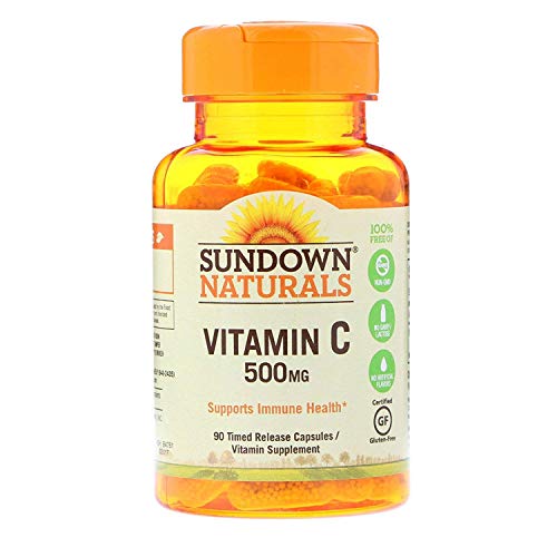Sundown Naturals Vitamin C 500 Mg Timed Release Capsules - 90 Ct, Pack Of 4 #TOP17