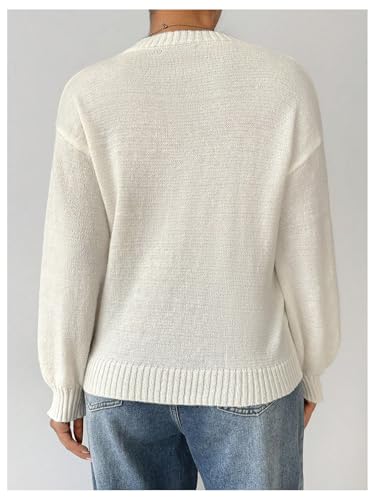 SOLY HUX Women's Crewneck Knitted Fall Sweater Long Sleeve Shirt Pullover Casual Knitwear2