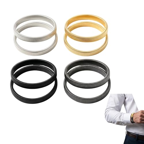 Ligas de metal antideslizantes para mangas de camisa con ajuste elástico
