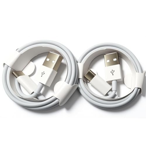 Car CarPlay Charger Cable for iPhone 16/15 Pro Max/Plus,USB C Cable for iPad 10th Gen Pro Air 5th 4th Mini 6th Gen, 3FT USB A to C Car Charging Cable,2 Pack