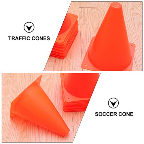 BESPORTBLE 25Pcs 15Cm Cones de Marcador Cones de Treinamento de Futebol Esportes Futebol Marcador de