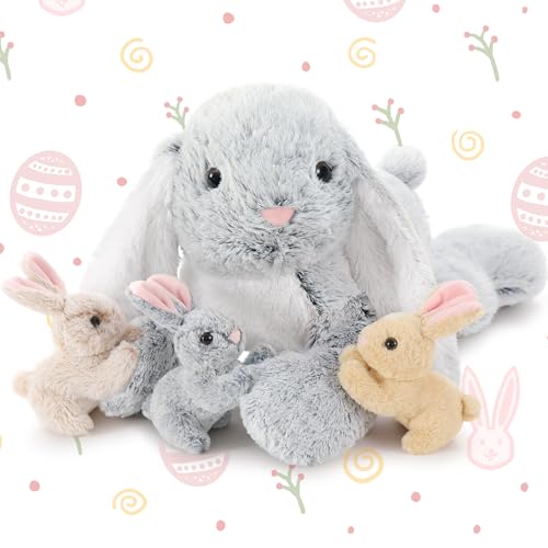 BENINY 4Pcs Easter Bunny Stuffed Animal- 24