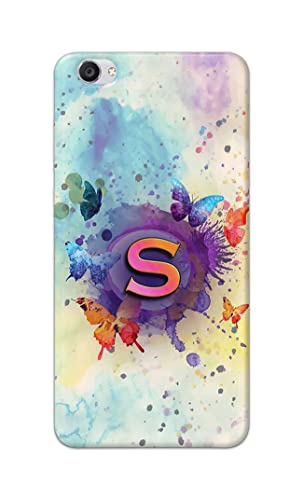 Image of PRINTFIDAA� Printed Hard Back Cover Case for Vivo Y55 | Vivo Y55L | Vivo Y55s Back Cover (Alphabet S) -2808