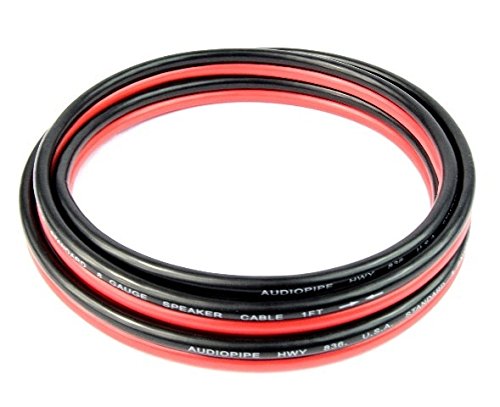 8 Gauge 6 Feet Red Black Speaker Wire Copper Mix Power Ground Car Home Audio #TOP2